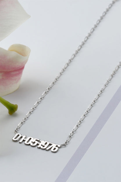 Collier de date en argent