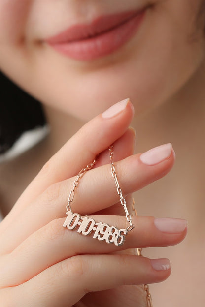 Collier de date en argent