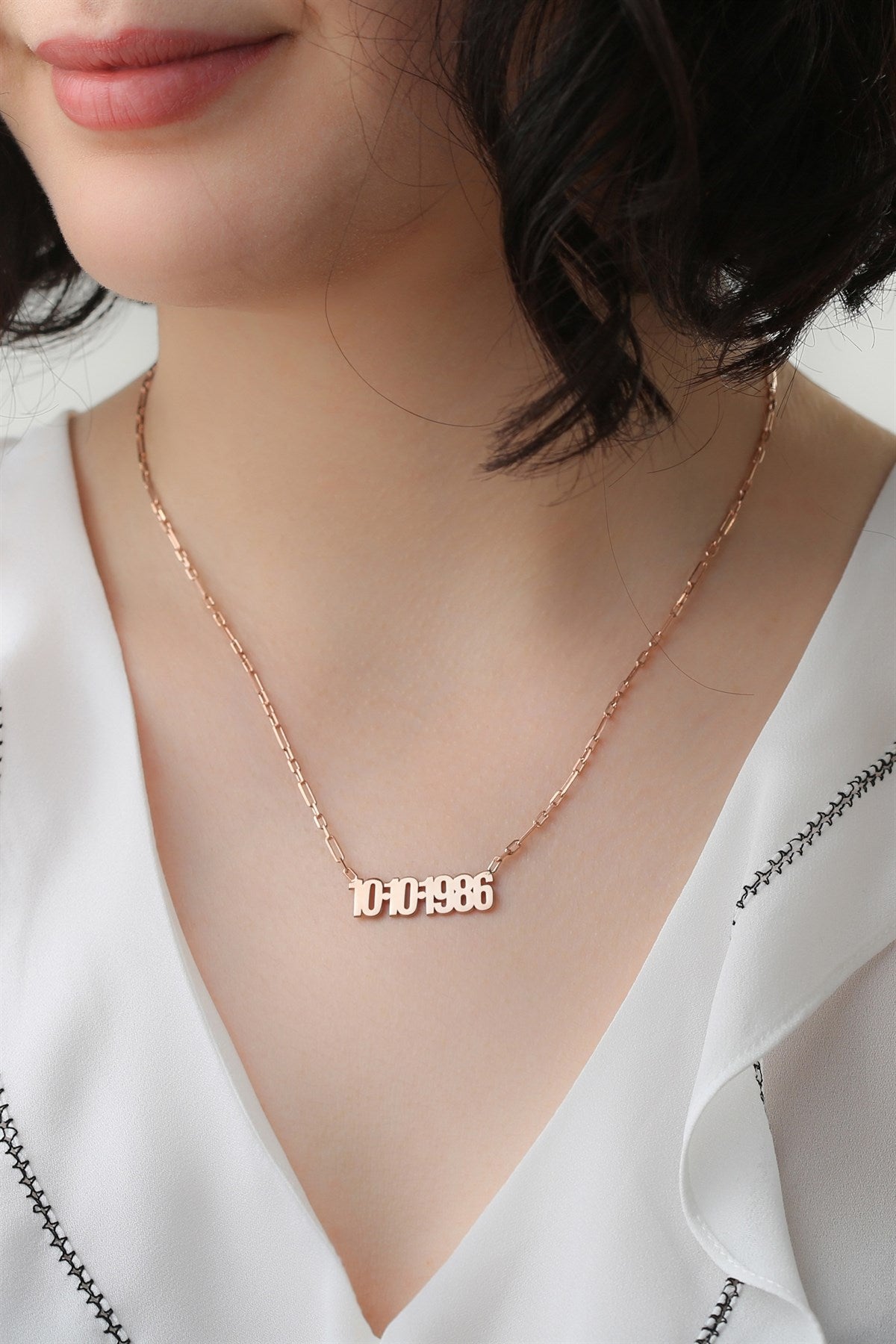 Collier de date en argent