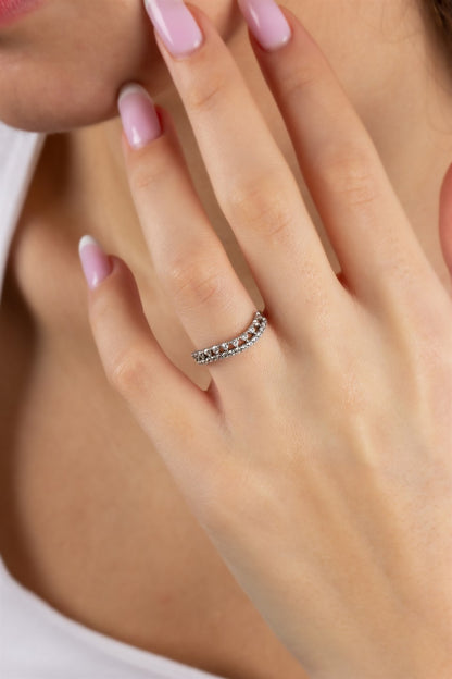 Bague design en argent