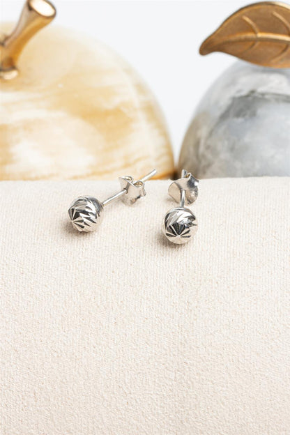 Boucles d'oreilles boule en argent