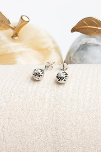 Boucles d'oreilles boule en argent