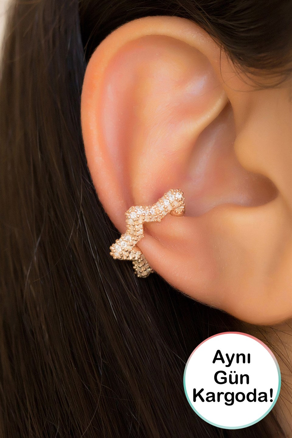 Silver Star Cartilage Earrings