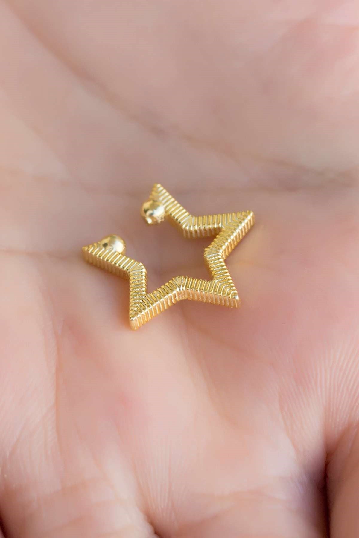 Silver Star Cartilage Earrings