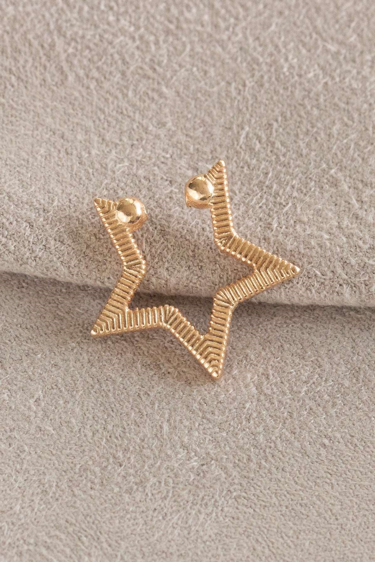Silver Star Cartilage Earrings