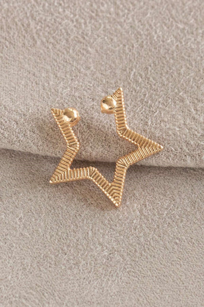 Silver Star Cartilage Earrings
