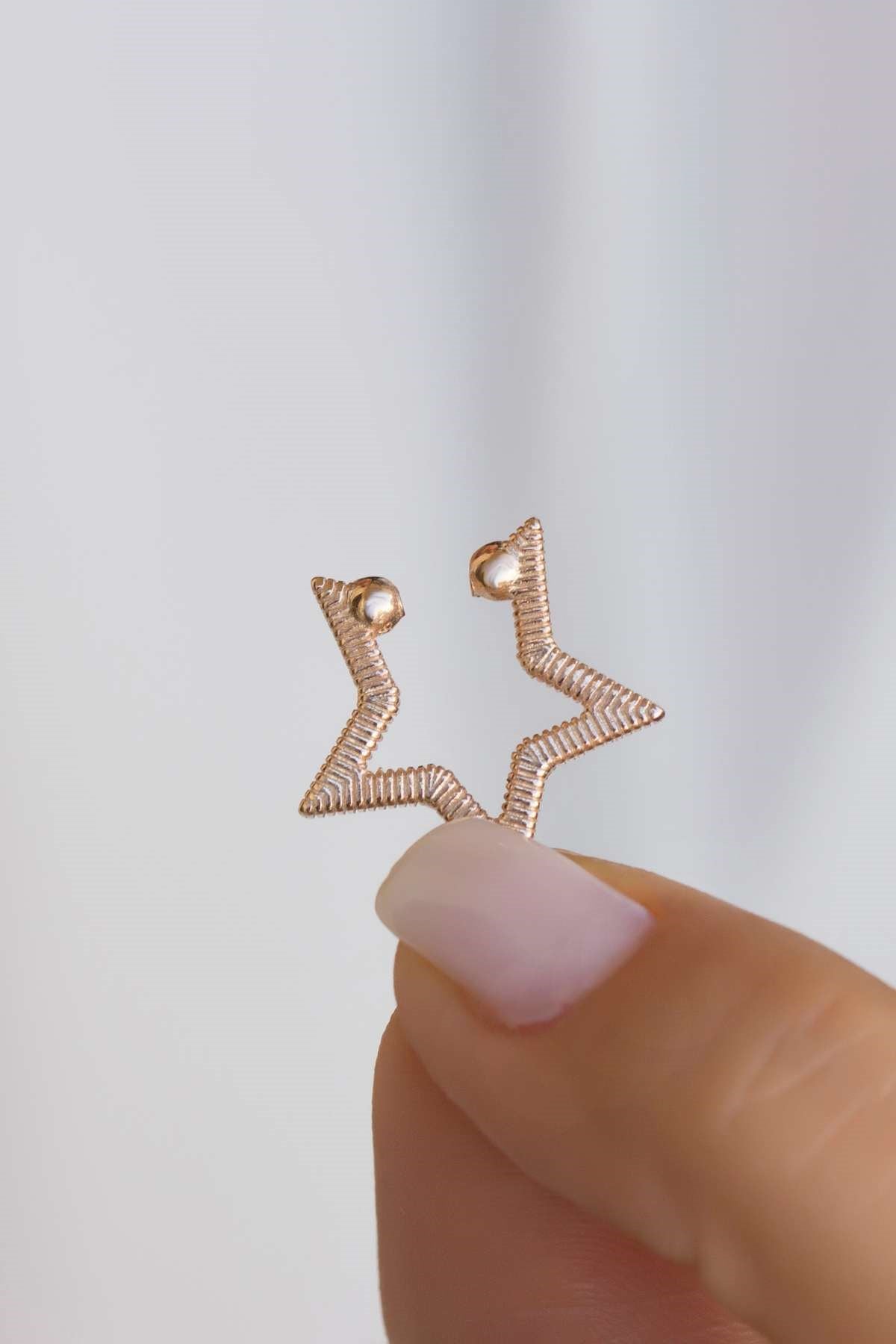 Silver Star Cartilage Earrings