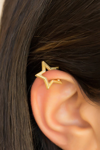 Silver Star Cartilage Earrings