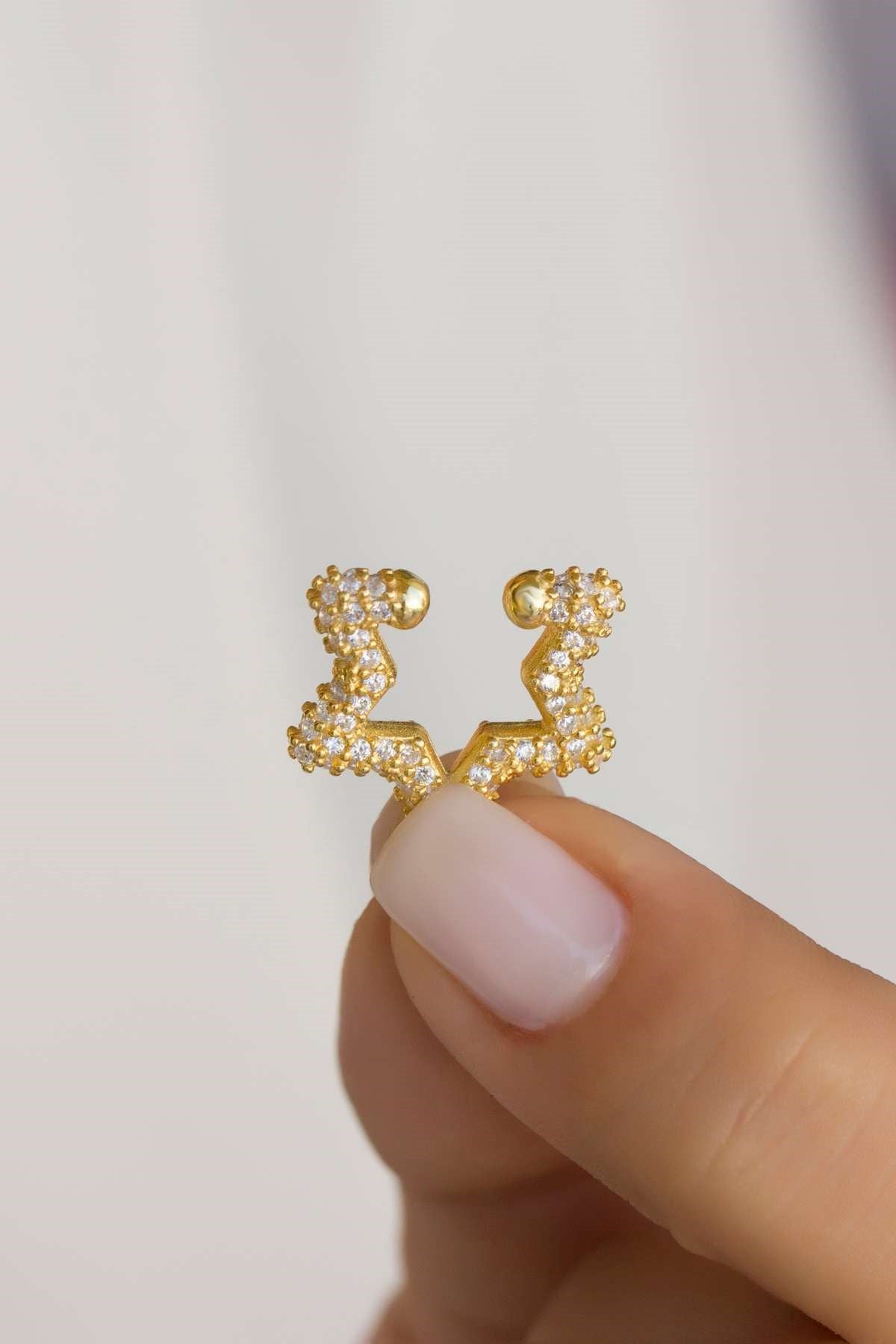 Silver Star Cartilage Earrings