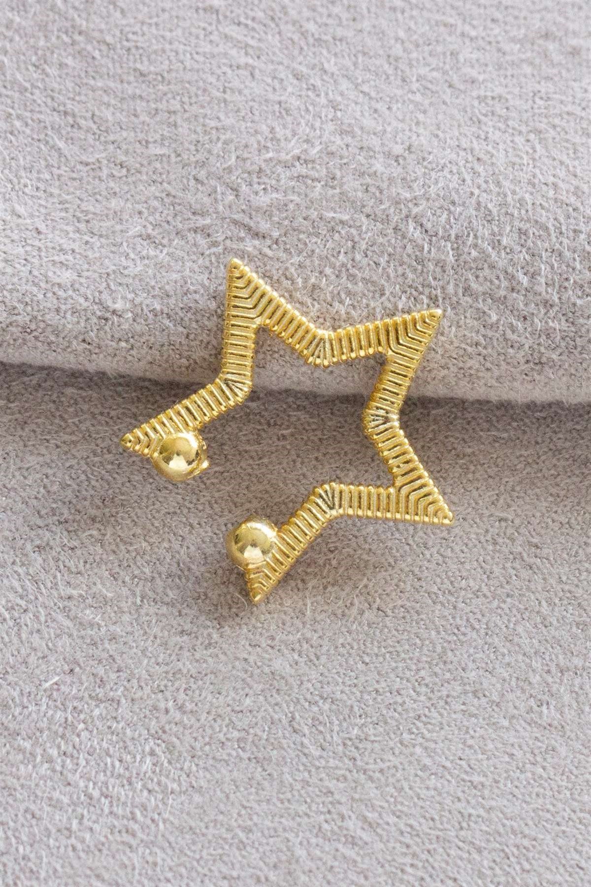 Silver Star Cartilage Earrings