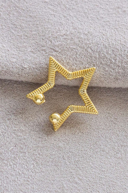 Silver Star Cartilage Earrings