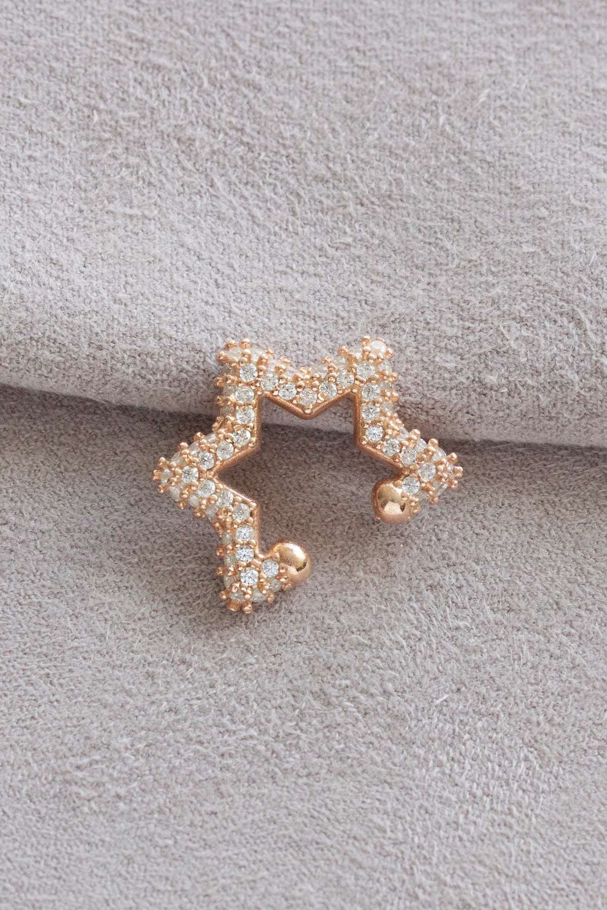 Silver Star Cartilage Earrings