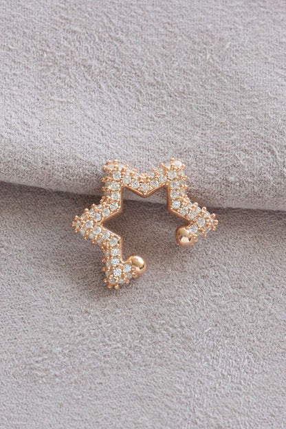 Silver Star Cartilage Earrings