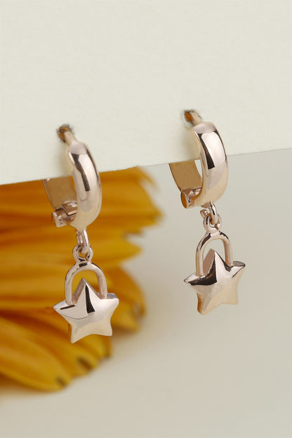 Silver Star Earrings
