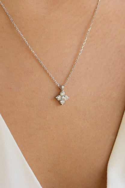 Silver Clover Necklace