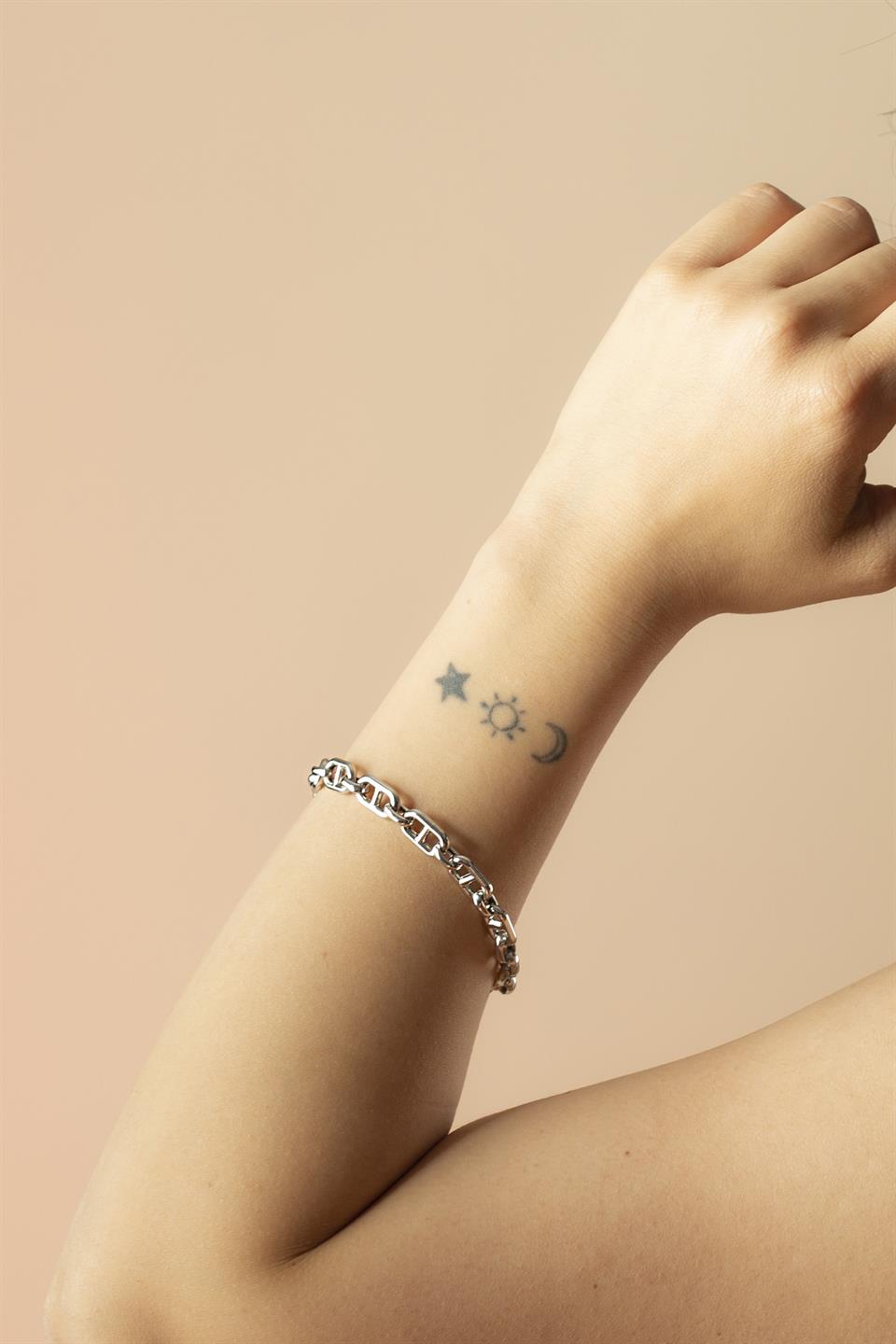 Bracelet chaîne en argent